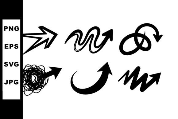 Abstract Black Arrow Icons: Dynamic Motion for Modern Design