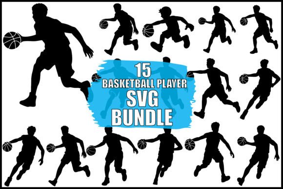 Basketball Player SVG Bundle: Dynamic Graphics for Your Projects