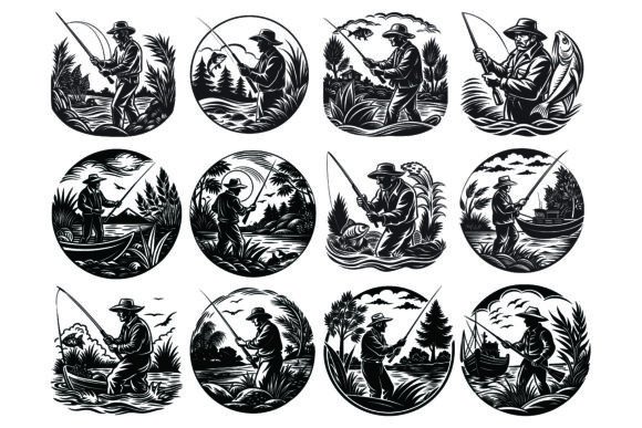 Black and White Fishing Silhouette: A Designer's Guide to Versatile Vectors