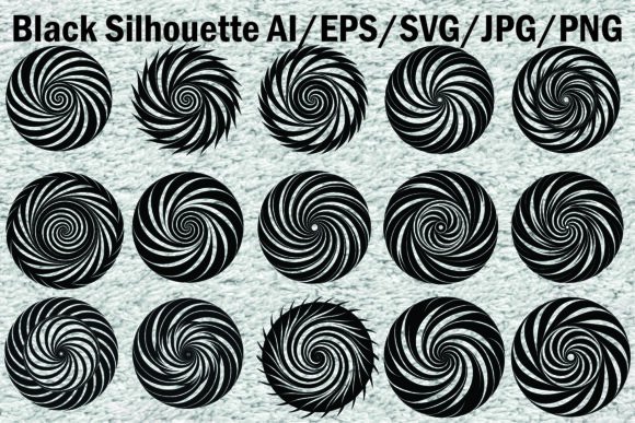 Black Hole Spiral Space Logo Bundle: Dynamic Design Assets