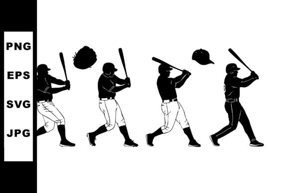 Capturing Motion: The Baseball Player Silhouette Sequence Hitt