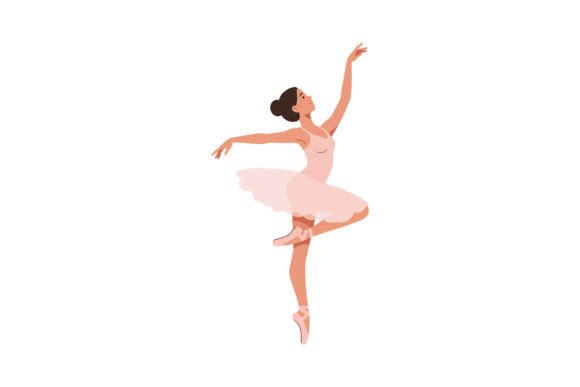 Capturing Motion: The Elegance of a Ballerina Performing Graceful Dance Move